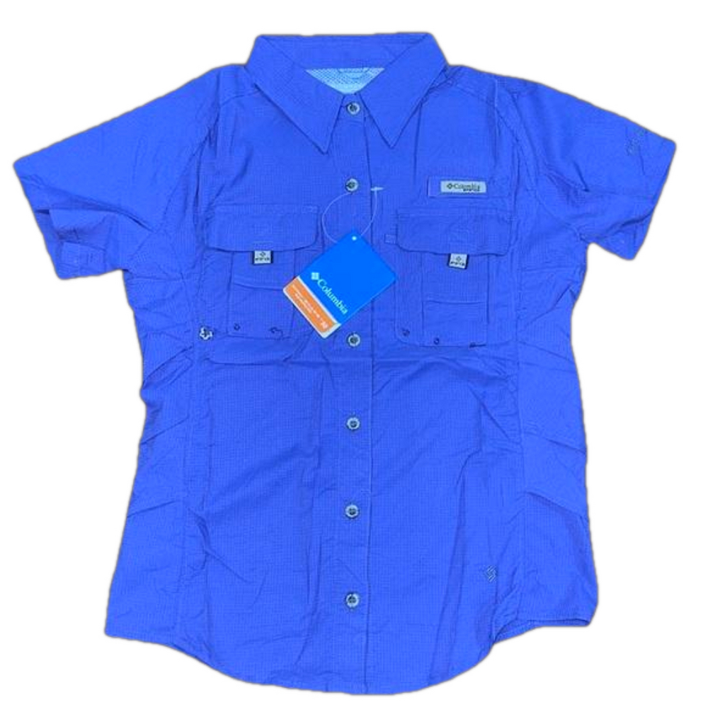 Columbia Titanium Youth Purple Omni Shade PFG Fishing Shirt Angler Gear NEW